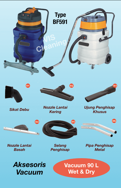 VIS Cleaning - Vacuum Cleaner 90 L Wet 